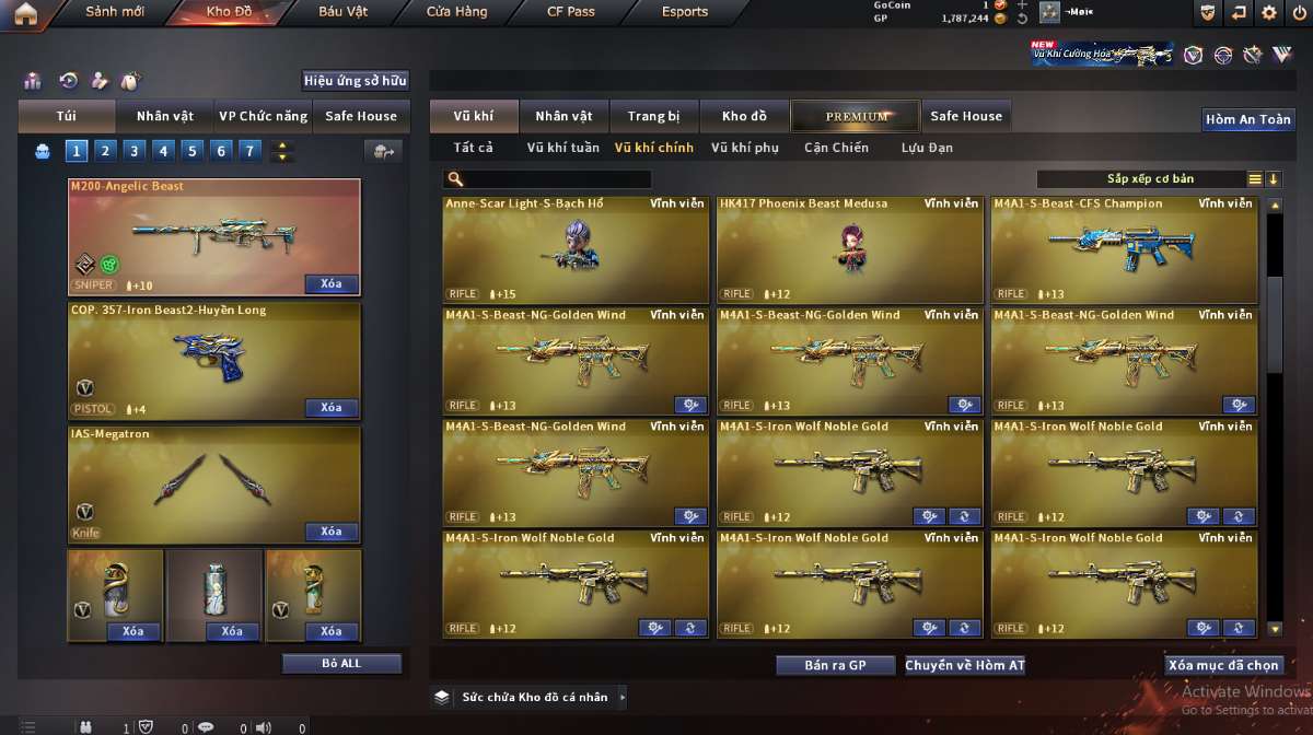 shop acc cf uy tin gia re